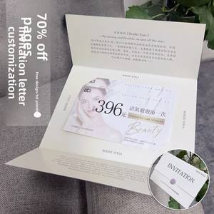 Buste di tessere di abbonamento VIP personalizzate per saloni di bellezza/studi di Yoga-70% pagine Logo personalizzato/cliente di promozione di apertura del Design - Product Image 2