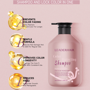 LEADERHAIR OEM ODM blando antiossidante protezione del colore <span class=keywords><strong>Shampoo</strong></span> naturale ingredienti vegetali Color Lock <span class=keywords><strong>Shampoo</strong></span> per capelli tinti - Product Image 2