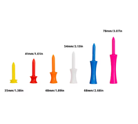 Vente chaude Multi-Couleur En Plastique Étape Limite Château Golf Tees Contrôle De La Hauteur Accessoires De Golf