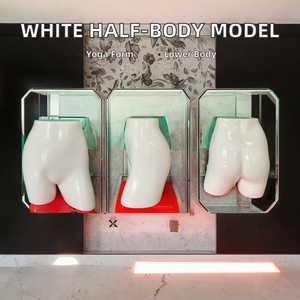 Witte dames torso mannequin voor het etaleren van ondergoed, lingerie en badkleding - Product Image 4