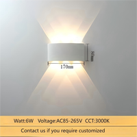 Applique murale LED carrée étanche IP65 avec diffuseur en polycarbonate - Éclairage haut/bas 3000K, construction en aluminium durable pour extérieur