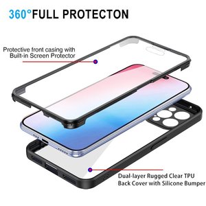 Coque <span class=keywords><strong>de</strong></span> téléphone transparente simple pour <span class=keywords><strong>iPhone</strong></span> 17 16 Pro Max, en PC, anti-rayures, anti-traces <span class=keywords><strong>de</strong></span> doigts, protection intégrale - Product Image 2