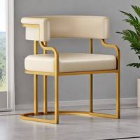 Chaises de salle à manger de luxe léger, chaises de maquillage pour la maison, chaises de réception d'hôtel, bureaux de vente, négociation pour canapés, salons de manucure, dossiers de chaises