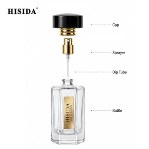 Quality Empty OEM ODM Luxury Hexagonal <b>Perfume</b> <b>Bottle</b> 50ml 100ml Glass Empty <b>Perfume</b> <b>Bottle</b> With Black Cap - Product Image 5