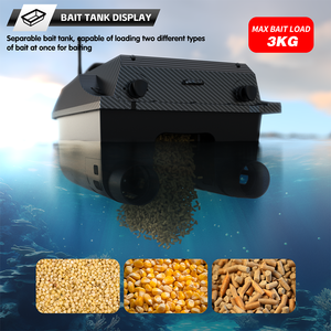 Bateau à appâts télécommandé Flytec V080 Finder Sonar avec GPS, 180 points, portée de 800 m, bateau à appâts de pêche en carbone, capacité de charge de 3 kg - Product Image 3