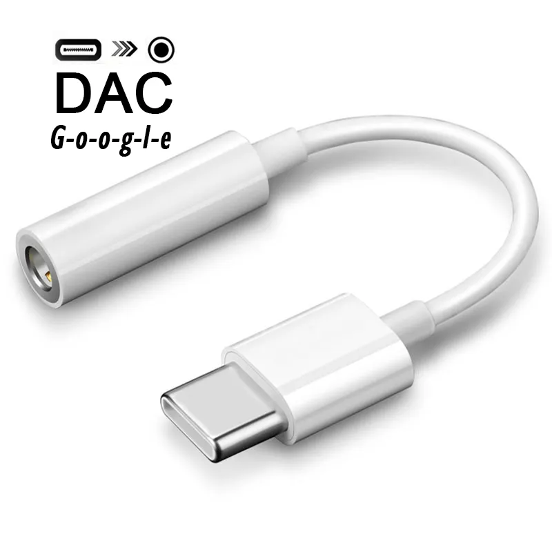 DAC Tinggi Kompatibel USB Tipe C Ke 3.5Mm Adaptor Kabel Headphone Tambahan Audio Jack Hi Fi untuk iPad