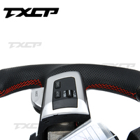 Roda kemudi serat karbon, cocok untuk Mazda MX5 3 Mazda 6 CX-4 CX-5 RX-7 CX5 Axela Atenza RX7 RX8 CX3 CX8 CX9