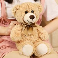 Boneka Beruang Teddy Multi Warna Custom Grosir dengan Pita, Mainan Boneka Teddy Plush untuk Hadiah