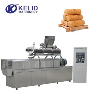 Puf mısır aperatif üretim hattı/şişirilmiş çekirdek dolum gıda makinesi/gıda aperatif ekstruder makinesi
