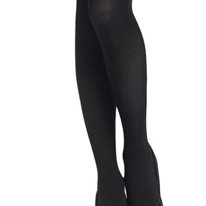 Women Thin Transparent Black Thigh High Stockings Solid Color Cotton Footed Socks For Summer JK Style - Product Image 5