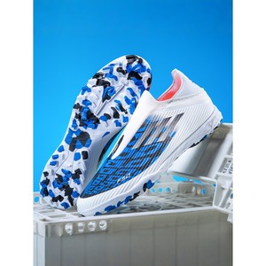 Chaussures de football pour hommes et adolescents, tige en PU, doublure en coton, toutes saisons, semelle intermédiaire en caoutchouc, style sportif pour l'entraînement - Product Image 2