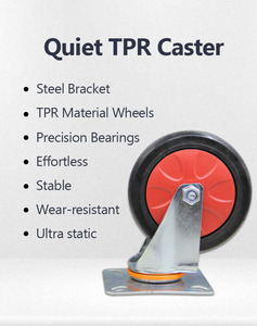 बिना गार्ड के लाल प्लास्टिक पैनल डबल डेक प्लेटफॉर्म ट्रॉली हैंड कार्ट्स ट्रॉली <span class=keywords><strong>2</strong></span> परत ट्रॉली 60*90 सेमी 300 किलोग्राम भार - Product Image 5