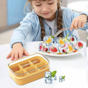 Molde Cuadrado Apilable de Silicona, Reutilizable, de Grado Alimenticio, para Hacer Hielo y Jugos de Frutas, Ecológico - Product Image 2