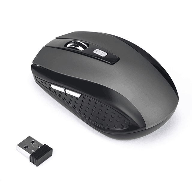 Wireless Gaming Mouse 2.4GHz Battery USB Receiver Ergonomic Optical LED Backlit 1200 DPI Both-Handed