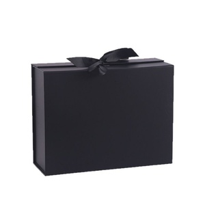 Gift Fold <b>Box</b> Recycled Kraft Folding Gift Packaging Paper <b>Box</b> Manufacturer Folding Gift Paper <b>Box</b> Supplier with Ribbon Bow - Product Image 6