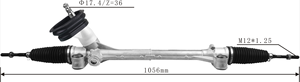 Cremallera y piñón de dirección asistida para coche para NISSAN N17 MARCH VERSA <span class=keywords><strong>48001</strong></span>-IHK0A <span class=keywords><strong>48001</strong></span>-<span class=keywords><strong>9KH0A</strong></span> <span class=keywords><strong>48001</strong></span>-1HB9A <span class=keywords><strong>48001</strong></span>-3AW0A caja de cambios de dirección - Product Image 6