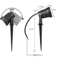 Ip65 Paysage Sol Spot Lampe Jardin Lumière Étanche Extérieure Led Jardin Lumière Spike