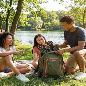 Set di Batteria Elettronica con 9 Pad, Jack per Cuffie, Bacchette, Pedali e Batteria Ricaricabile Integrata per Bambini e Principianti - Product Image 5