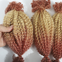 Extensions de cheveux naturels 4C Afro Kinky Bulk DIY, couleur naturelle, micro locs, tresses, torsades, extensions de tressage, 100% cheveux vierges brésiliens Remy, qualité supérieure