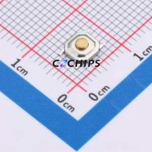 ZX-QC44-1.7TT Tactile Switch SMD-4P,5.2x5.2mm Switch Single Pole Single Throw Round Button Vertical Mount 4mm - Product Image 1