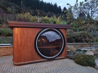 Sauna Moderna de Madera de Cedro Rojo Tradicional para Exteriores con Ventanas de Techo para 4 Personas, para Uso en Apartamentos y Villas
