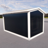 Maison conteneur mobile portable de 20 pieds au design moderne, 1 pièce, haute qualité pour la vie en plein air, avec salle de bain