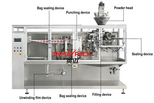 Máquina Automática de Envasado Horizontal HFFS para Bolsas Planas con Cierre, de Grado Alimenticio, Accionada por Motor - Product Image 2