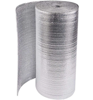 Rouleau d'isolation en tissu tissé double face en aluminium de 0,15 mm, barrière radiante, 48 x 125 pi, double réfléchissant perforé pour la chaleur