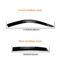 Para Honda Civic 2022-2025 Hatchback de 4 Puertas, Visera para Ventana, Protector Solar, Protector de Lluvia, Parasol, Deflectores de Ventilación