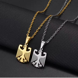 Collier pendentif en acier inoxydable avec logo Aigle <span class=keywords><strong>allemand</strong></span>, emblème national <span class=keywords><strong>allemand</strong></span>, tendance et personnalisé, cadeau de bijoux - Product Image 1
