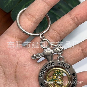 Porte-clés personnalisés sur le thème des États des Caraïbes, de Porto <span class=keywords><strong>Rico</strong></span> et des États américains, avec des paysages pittoresques, fabriqués par des soudeurs spécialisés, pendentifs souvenirs touristiques - Product Image 5
