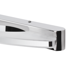 <b>Makeup</b> Lighting Adjustable <b>LED</b> Wall-Mounted <b>Mirror</b> Stainless Steel Acrylic Frame Silver Finish IP44 Waterproof for - Product Image 4