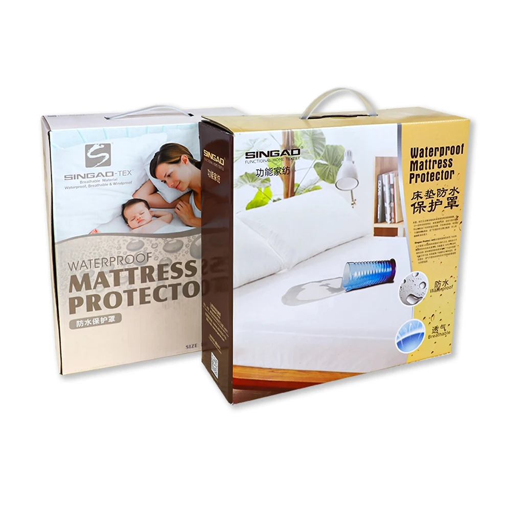 Водонепроницаемый Матрас протектор, защита от пыли, от клопов и доказательство, гипоаллергенный дышащий гостиничный Матрас протектор