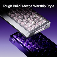 Teclado MCHOSE Ace68 GT con Frecuencia de Muestreo de 16K, Totalmente de Aluminio, Cableado, con Interruptores Magnéticos para Juegos