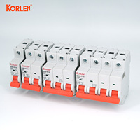 KORLEN AC MCB 1 Pole 1/2/3/4P Pemutus Sirkuit Tenaga Surya Listrik Industri Mini Circuit Breaker