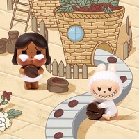 Pour POP MART Original pour la série Labubu POP BEAN Coffee Factory - Série POP Beans Coffee Factory
