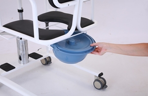Manuel Ayarlanabilir Hafif Taşınabilir Tekerlekli Sandalye Asansörü Yaşlı Hasta Taşıma Koltuğu - Product Image 4