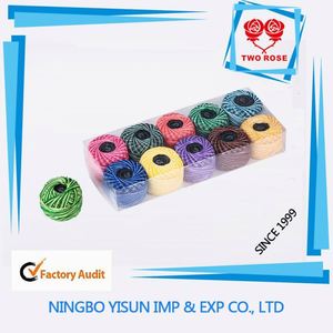 ผ้าฝ้าย100% หวีเย็บชุบและแก๊สหรือด้ายเย็บปักถักร้อยไข่มุกฝ้าย - Product Image 3