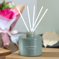 Coffret Cadeau Luxe Personnalisé Diffuseur à Bâtonnets Parfum d'Ambiance Aromathérapie Bouteille en Verre Premium Cadeau de Mariage ou de Pendaison de Crémaillère