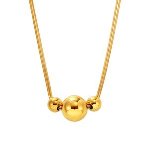 Conjunto de Collar con Colgante de Corazón de Acero Inoxidable 14K y Pulsera de Clip Impermeable, Accesorios de Joyería de Moda para Regalo - Product Image 6