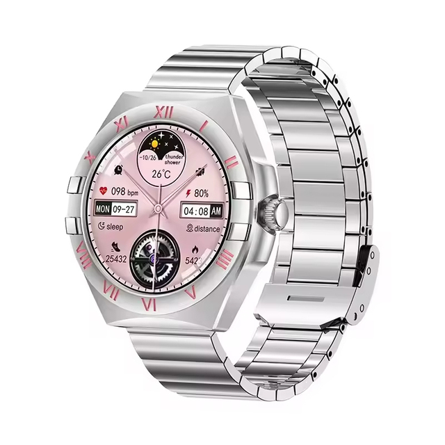 LG80 Mini Smart Watch HD AMOLED Display Long-Life 3 Straps Fitness Tracker IP67 Waterproof Answer Call Watch Set for Ladies