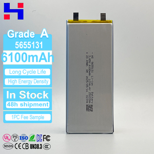 5655131เซลล์ลิเธียม3.85V 6100mAh การปรับแต่ง LiPo แบตเตอรี่3.7V 100mAh 15C 66wh 9000mAh สำหรับวิดีโอกล้องดิจิตอลแล็ปท็อป - Product Image 1
