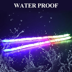 2 Piezas de Luces LED RGB para Automóvil, Luces de Circulación Diurna, Impermeables, Coloridas, con Luz Amarilla Fluida, Luz Decorativa para Faros Delanteros, Luz de Señal de Giro, 12 V - Product Image 6