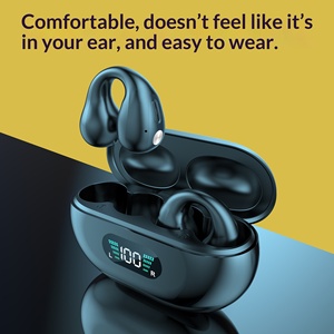 Q80 <b>Bone</b> Conduction <b>Ear</b> Clip Bluetooth Headset Long Endurance 5.3 Non In <b>Ear</b> Noise Reduction Sport <b>Headphone</b> - Product Image 5