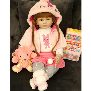 ตุ๊กตาเด็กทารกผ้าเนื้อนุ่มเห<span class=keywords><strong>ม</strong></span>ือนจริง ลิ<span class=keywords><strong>ฟ</strong></span>เรบอร์น แฟชั่น ตุ๊กตาเจ้าหญิงเอลซ่า ซิลิโคน ทารกแรกเกิด - Product Image 4