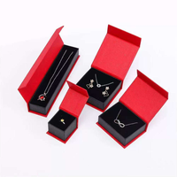 Boîte à bijoux de luxe personnalisée en gros pour mini-bagues et colliers, en matériaux recyclés, avec logo, pour petites entreprises, présentoir de montres