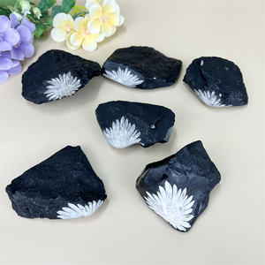 Оптовая продажа, необработанный камень хризантемы, кристалл, образец камня, грубый хрустальный камень для украшения - Product Image 3