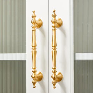 European Style Solid Brass Drawer <strong>Knobs</strong> T Bar Handle Vertical Lines Adjustable <strong>Bedroom</strong> Pulls for Dresser Bathroom Kitchen - Product Image 2