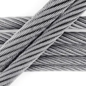 Aço galvanizado cabo fabricante de fio corda ferro alta carbono aço guindaste máquinas e perfuração óleo