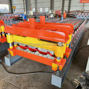 Afrika Glasierte Fliesen-Formmaschine Dachblech-Rollformmaschine Farbige Stahl-Stehfalzprofil-Kernherstellungsmaschine - Product Image 3